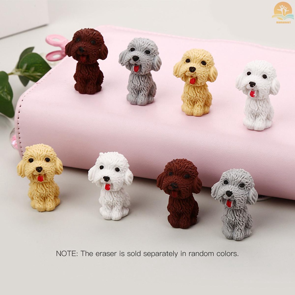 1pc Creative Kids Eraser Cartoon Animal Dog Eraser Random Color &amp; Individual Delivery for Kids Students School Office