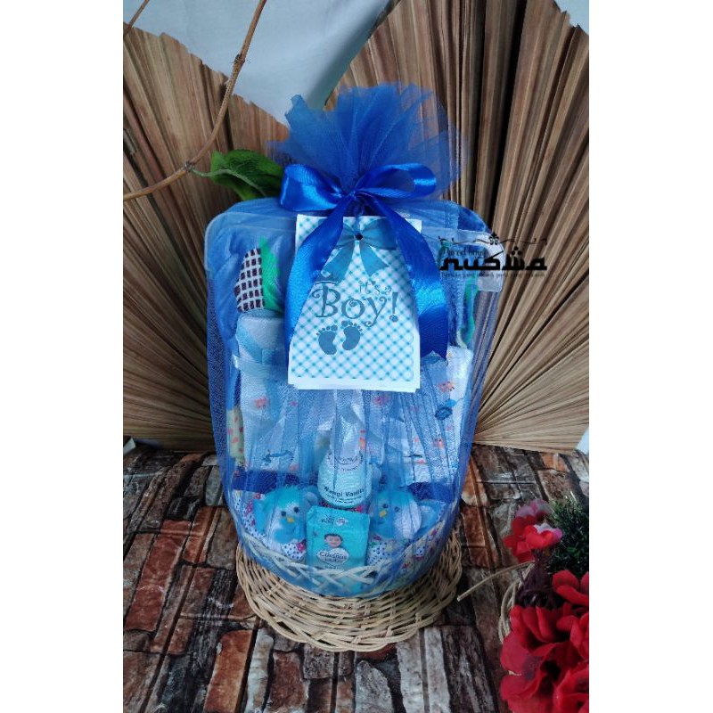 (READY) hampers baby/baby gift set/parsel bayi/ kado bayi/hampers baby/paket kado bayi-Boy 115.000