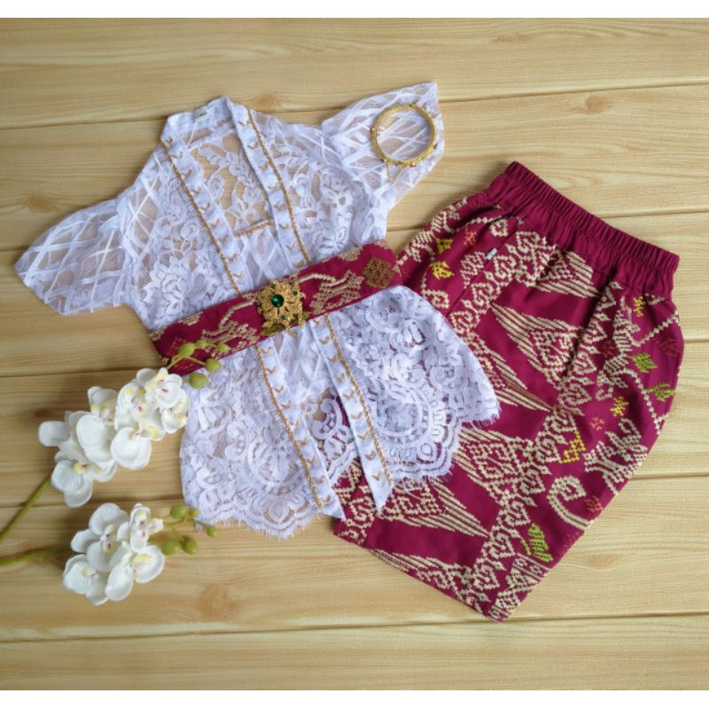 0-5 tahun free bandana SET KEBAYA PAYET+KAMEN OBI BORDIR ANAK