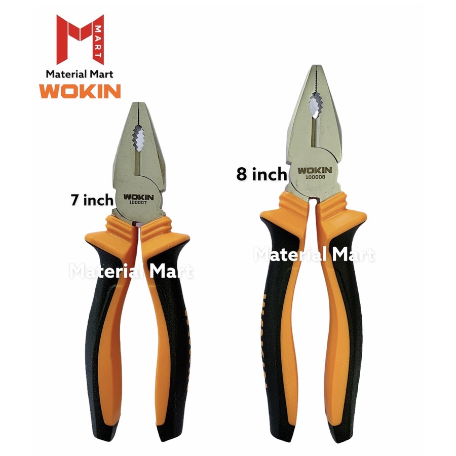 Tang Kombinasi 7 Inch Wokin | Plier Combination 8 Inch | Tang Jepit 7&quot; |Material Mart