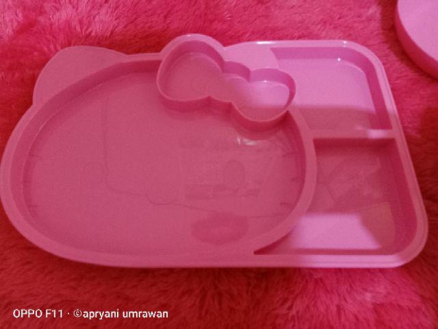 Piring Makan/piring Sup Karakter Hello Kitty 9
