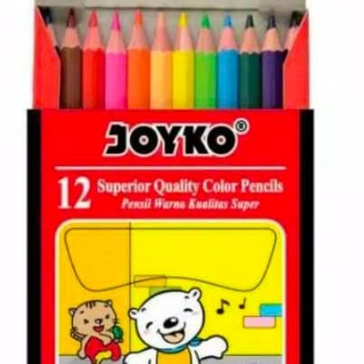 

WARNAPENSIL- PENSIL WARNA JOYKO ISI 12 WARNA - 12 WARNA PENDEK -PENSIL WARNA