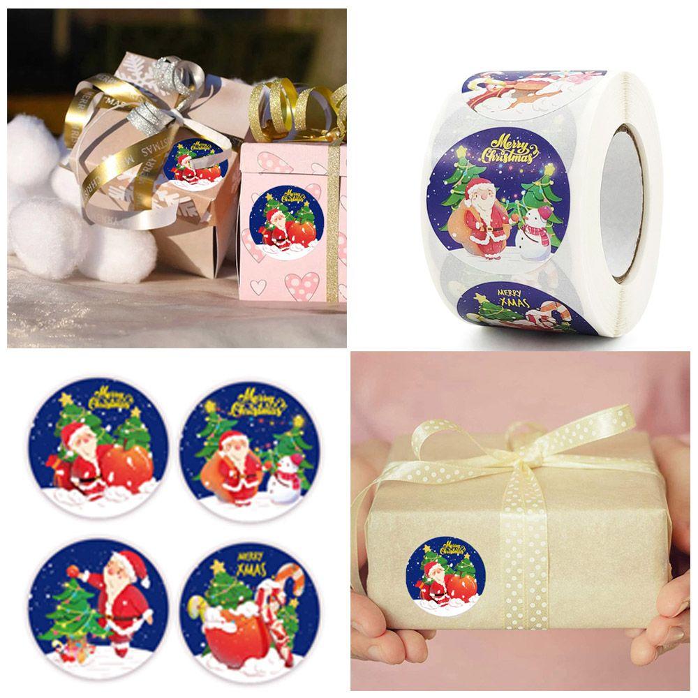 R-flower Paper Stiker Candy Gift Packaging Multi-Fungsi Merry Christmas Sinterklas Stiker