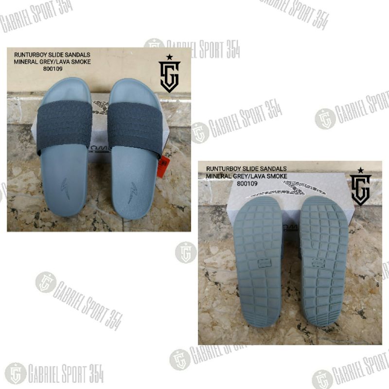 Sandal Specs Runtuboy Slide Sandals Mineral Grey [ 800109 ]