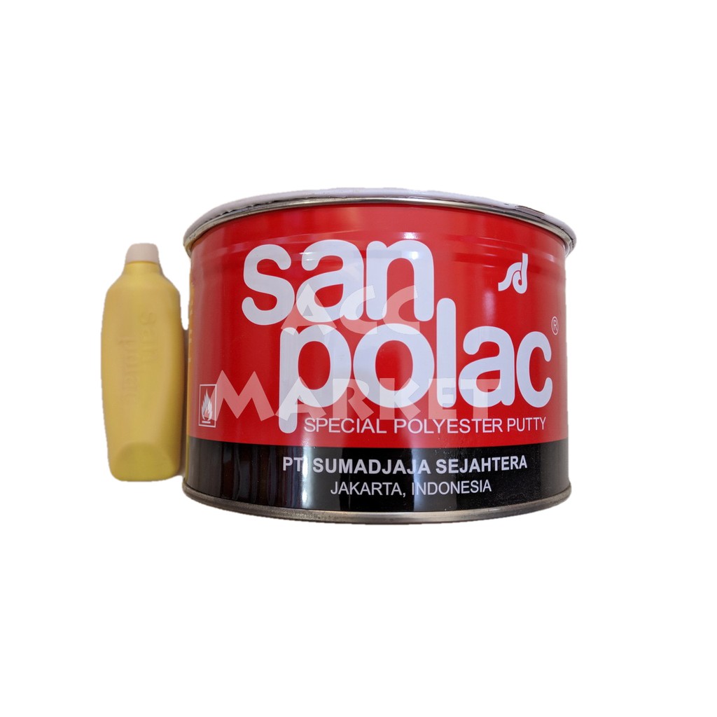 Dempul Putty Sanpolac 1 Kg San Polac Cat Besi