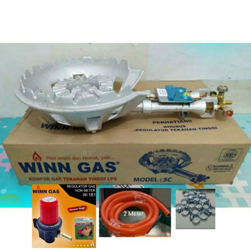 Winn Gas , 5C  ,  Win Gas ,   Kompor , High Pressure , Tekanan Tinggi