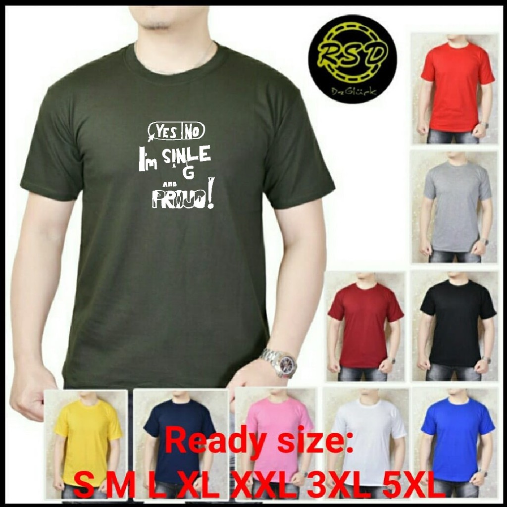 Baju Kaos Pria Jumbo Terbaru - Kaos Oblong Ukuran Big Size – Baju Kaus Oblong Ukuran S-5XL