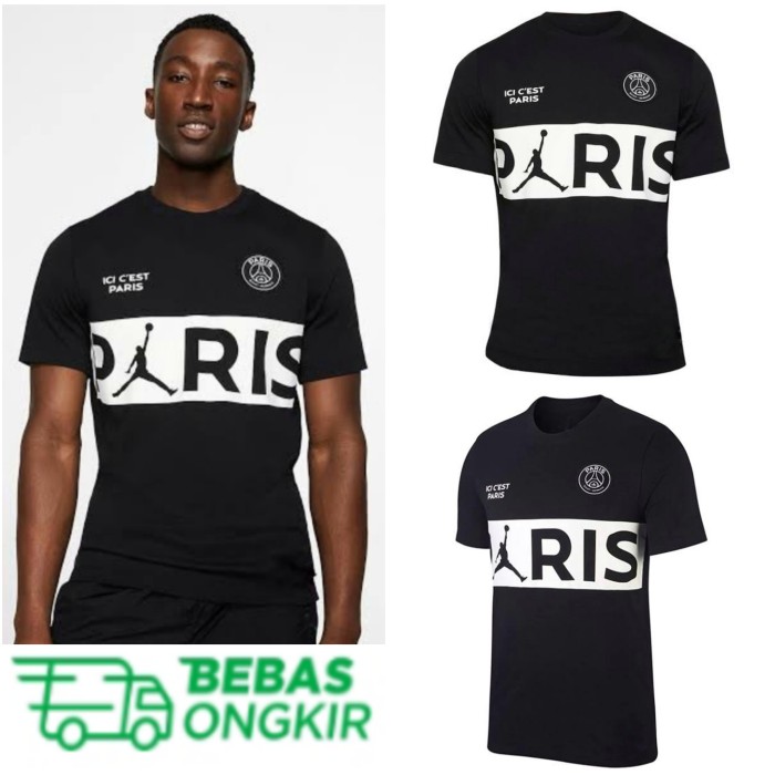 Kaos PARIS - Baju distro fashion pria kaos AIR JORDAN x PSG high quality