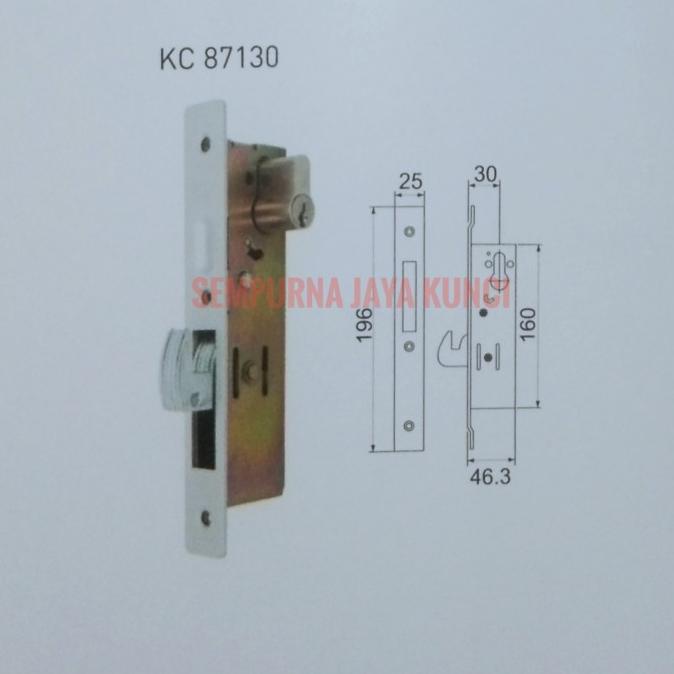 Kunci Sliding Dekson Kc 87130 Pintu Aluminium Kait Besar
