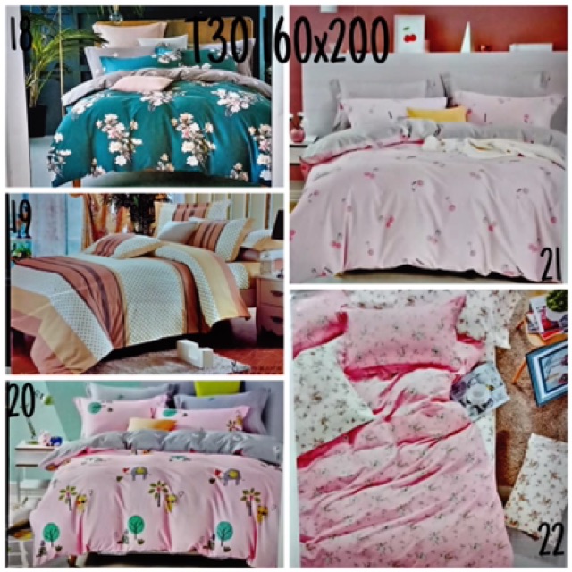 SPREI KATUN JEPANG PREMIUM MOTIF 100% UKURAN 180x200 / 160x200 / 120x200 TINGGI 30CM