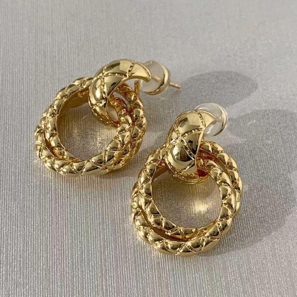 Mxbeauty Anting Wanita Wedding Menawan Elegan Unik Retro Simple Bulat