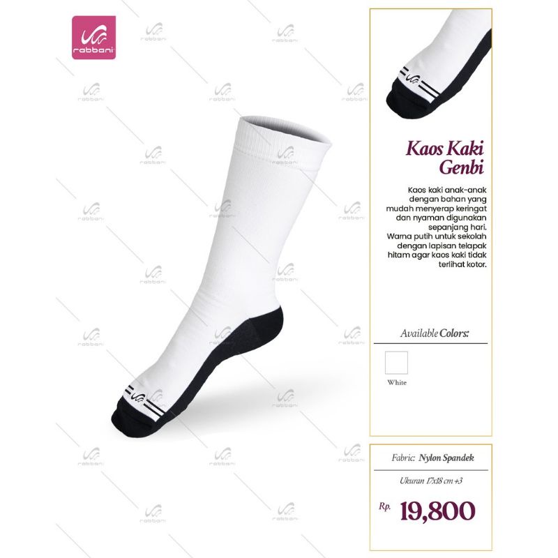Rabbani - Kaos Kaki sekolah GENBI