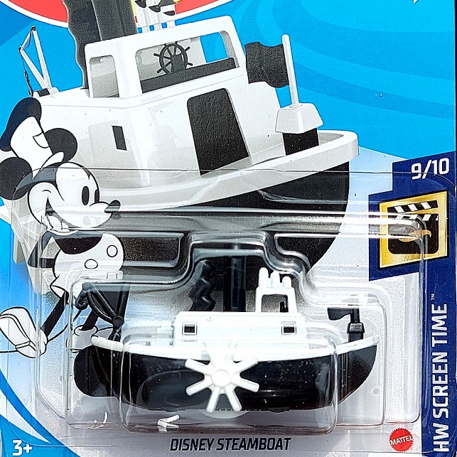 HOTWHEELS MICKEY MOUSE DISNEY STEAMBOAT 2021 PUTIH - PERAHU BOAT HW SCREEN TIME ORIGINAL PROMO