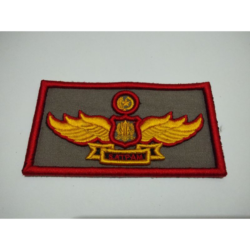 wing security bordir / win satpam baru / wing bordir satpam timbul