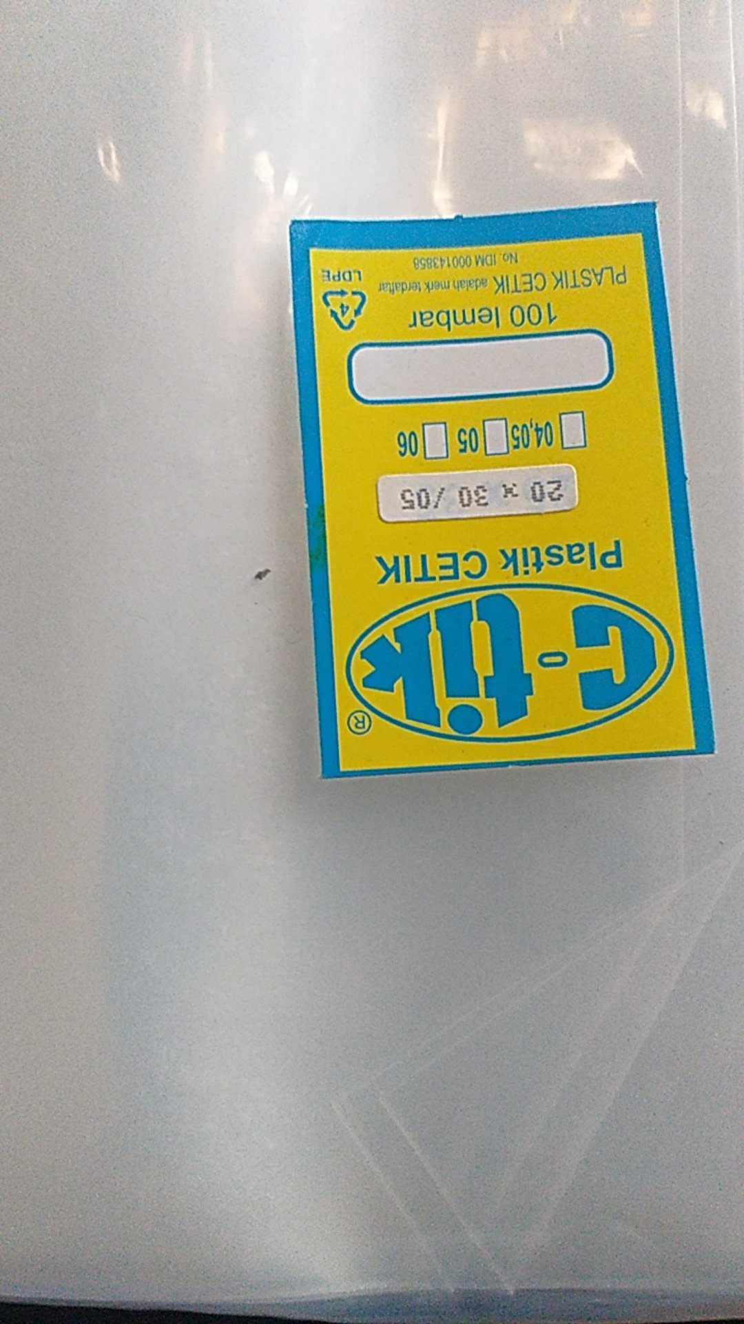 Plastik Klip 20x30 Cm Tebal 0.5 / Plastik Klip Besar / Plastik Klip Tebal