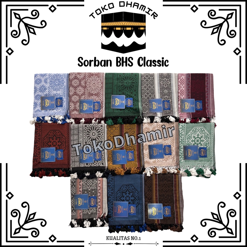 Sorban BHS CLASSIC | Surban Sorban Premium | Subaiyah BHS Mewah | Sorban Imamah BHS CLASSIC