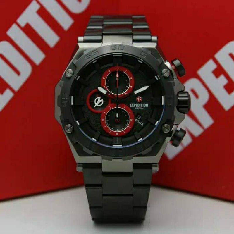 expedition pria terbaru E6797M / E 6797M SILVER BLACK ROSEGOLD BLUE