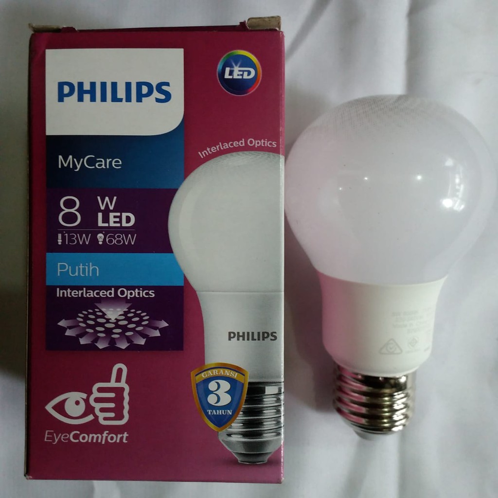 Lampu LED Philips 8 watt MyCare