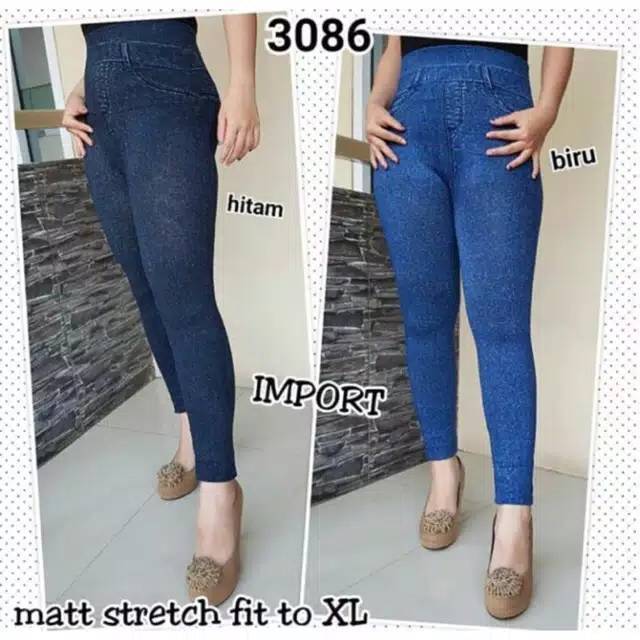 NEW LEGGING JEANS IMPORT / LEGGING IMPORT MURAH / LEGGING MURAH