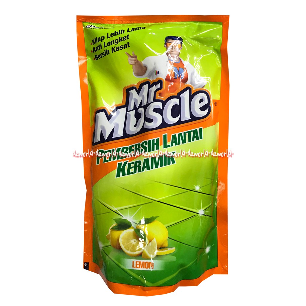 Mr. Muscle Cairan Pembersih Lantai Pouch 750ml Mr Muscle Maskel Wangi Lemon Lavender