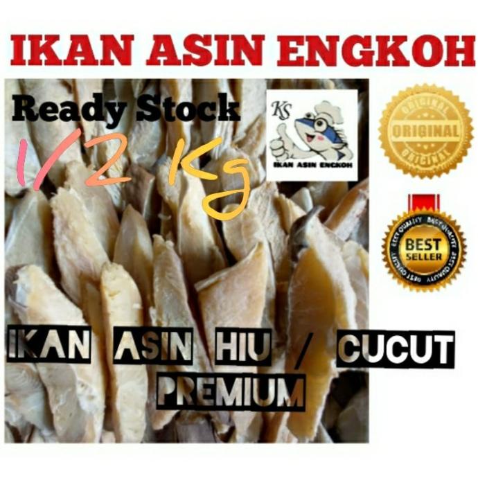 

[COD] ikan asin hiu / cucut daging premium 500gr [COD]