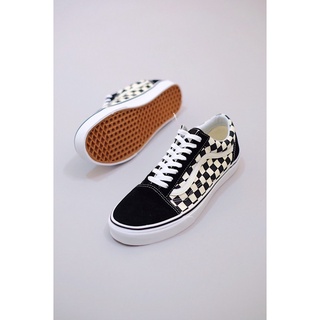 blue checkered old skool vans