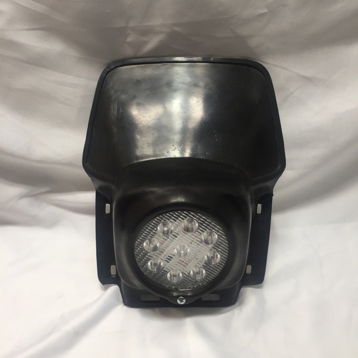 Lampu Depan Jadul Vintage Trail Klasik LED ELBA Warna Hitam Motor Headlamp Classcic