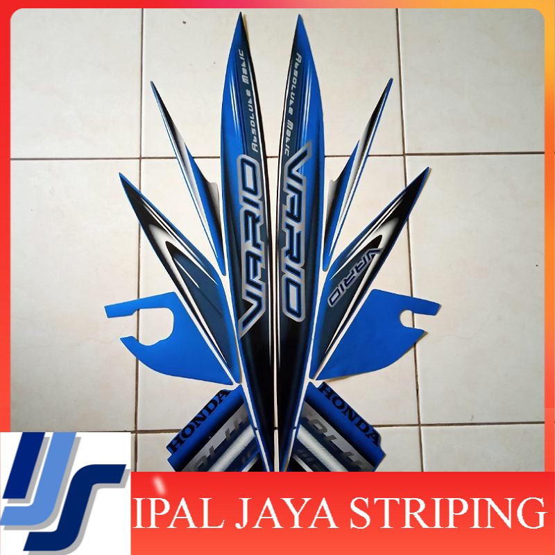 Sticker motor Vario Cw 110 2008 biru