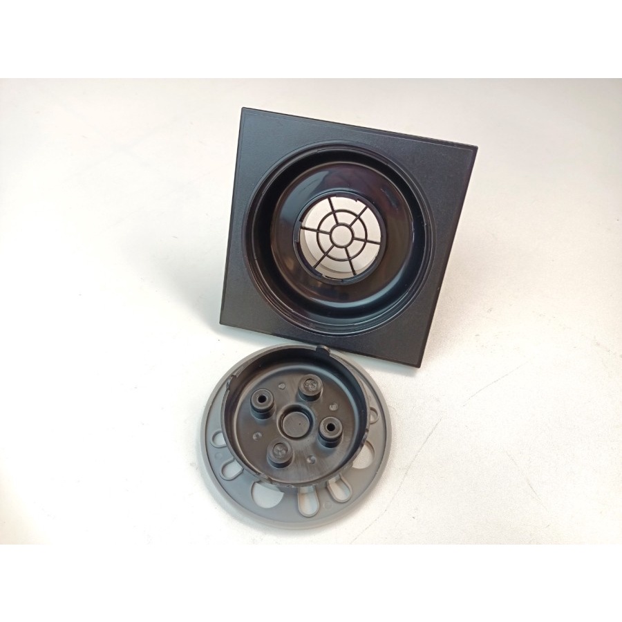 FLOOR DRAIN HITAM SARINGAN PEMBUANGAN AIR KAMAR MANDI PVC DUPON