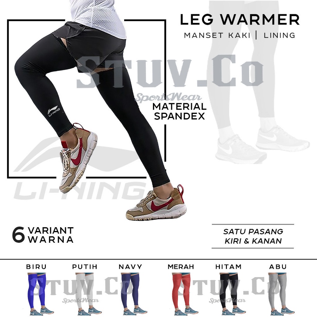 LEG SET LEG WARMER PELINDUNG LUTUT MANSET KAKI KNEE OLAHRAGA SEPAKBOLA VOLI BASEKET FUTSAL PRIA WANITA