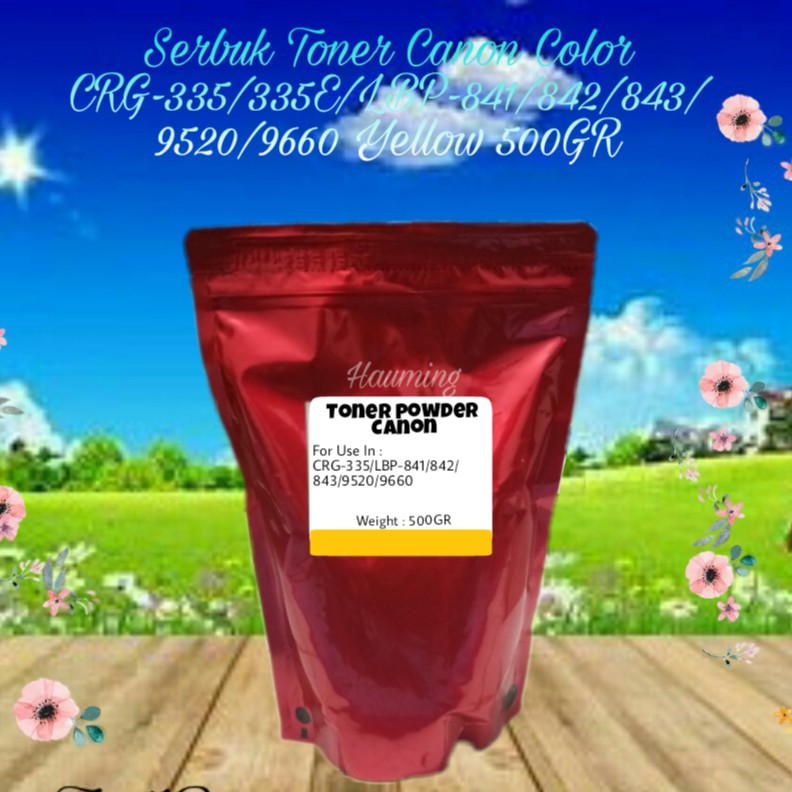 Serbuk Toner Canon CRG-335 335E LBP-841 841CDN 842 842C 843 843Ci 843CX 9520C 9660C Yellow 500gr