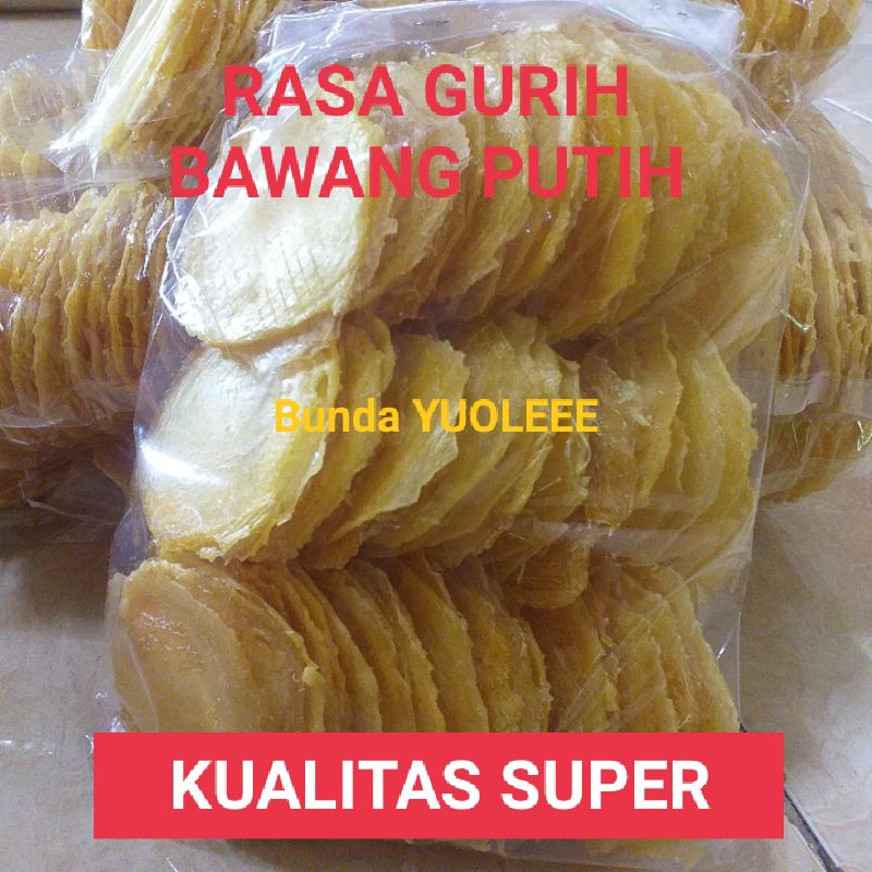 

(Rasa Bawang) Keripik tette (singkong) /kepeng pamekasan RASA BAWANG PUTIH