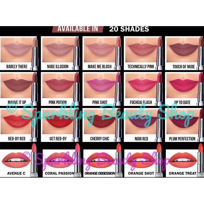 Lipstick Maybelline Powder Matte Lipstik Maybeline The Powder Mattes