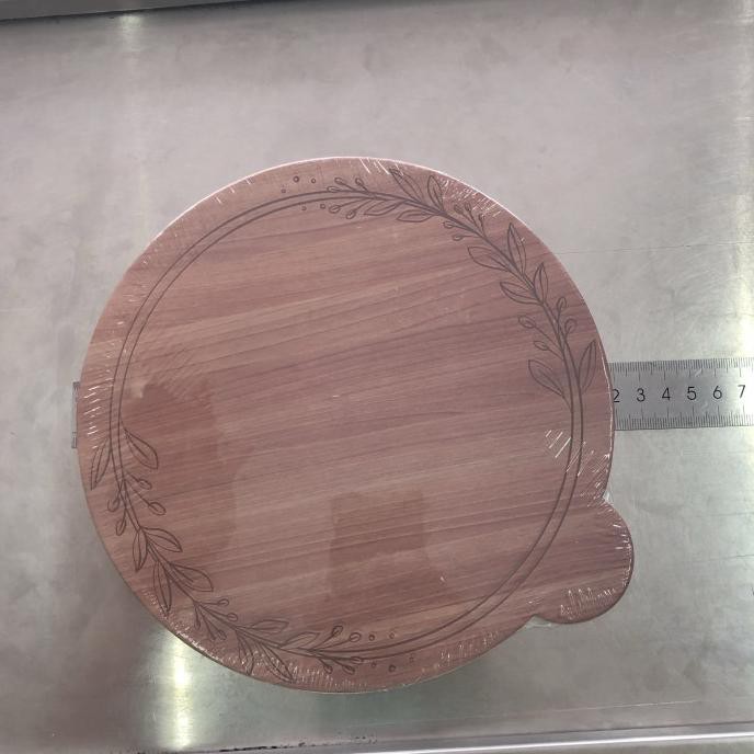 

Papan 22 bulat wood edition floral motif kayu cake board alas kue PROMO SPECIAL 995