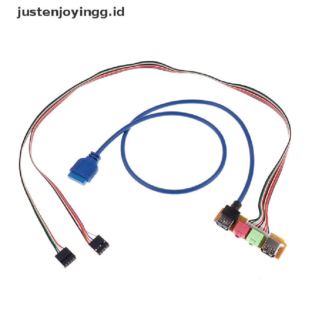 Kabel panel Depan Pengganti 70cm USB 2.0 3.0 port Untuk Casing Komputer PC