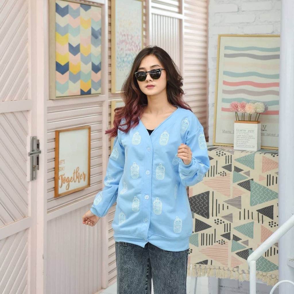 Nara Grosir - Boba Outer | Fashion Terkini | Sweater Termurah