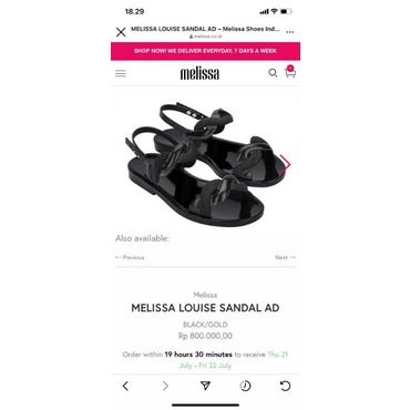 Preloved Melissa original size 37