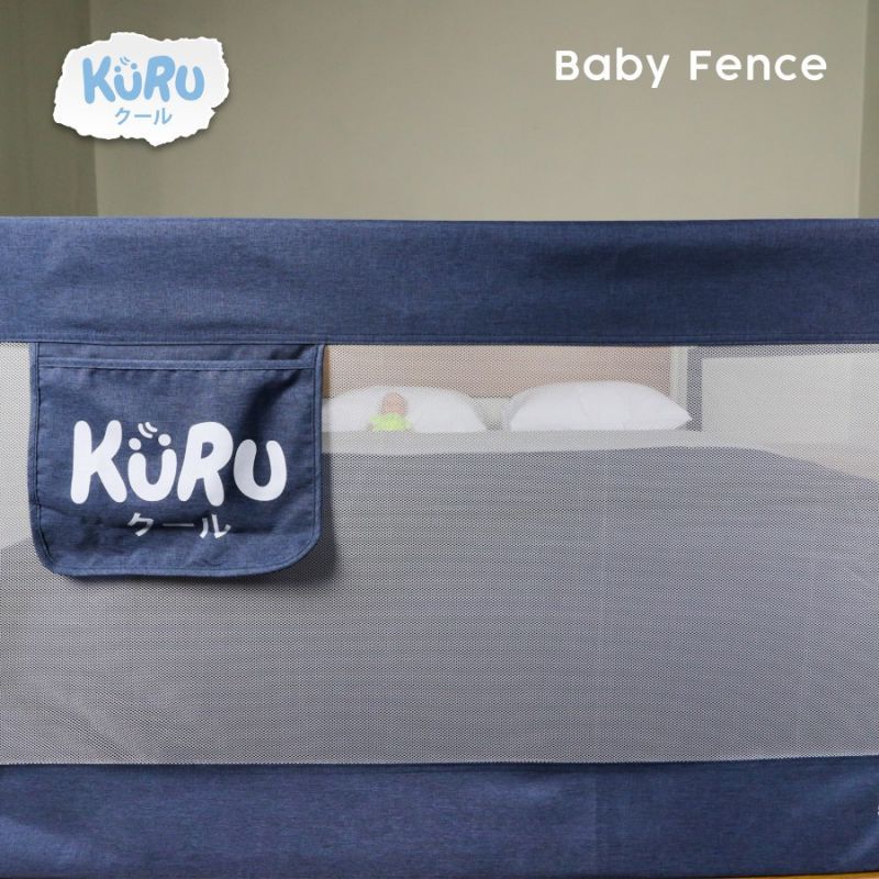 KURU Baby Bedrail 120 160 180 200cm Pembatas / Pengaman Pagar Kasur Ranjang Bed Rail