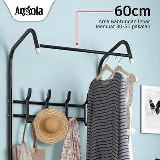 Rak Gantungan Baju D23 Stand Hanger Jemuran Rak Rak Gantungan Baju D23 Stand Hanger Jemuran Rak