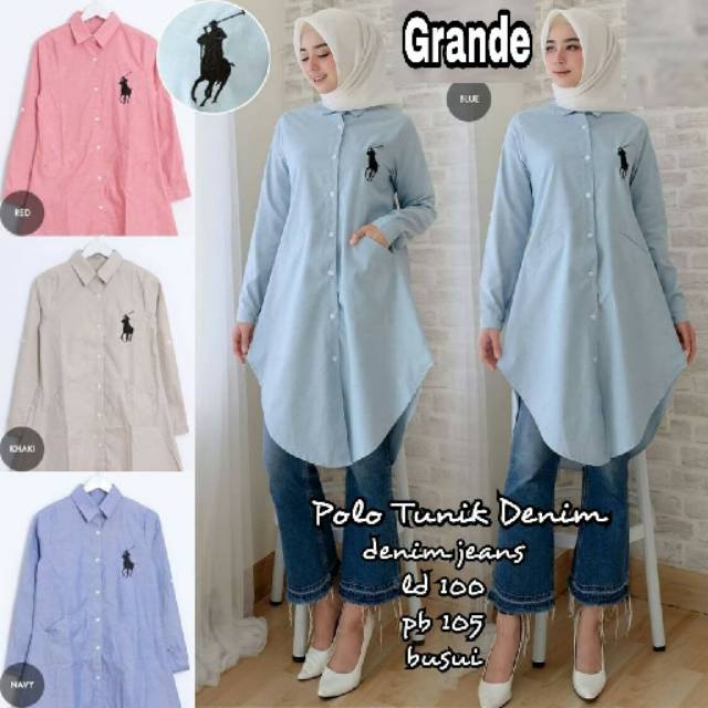 POLO TUNIK DENIM