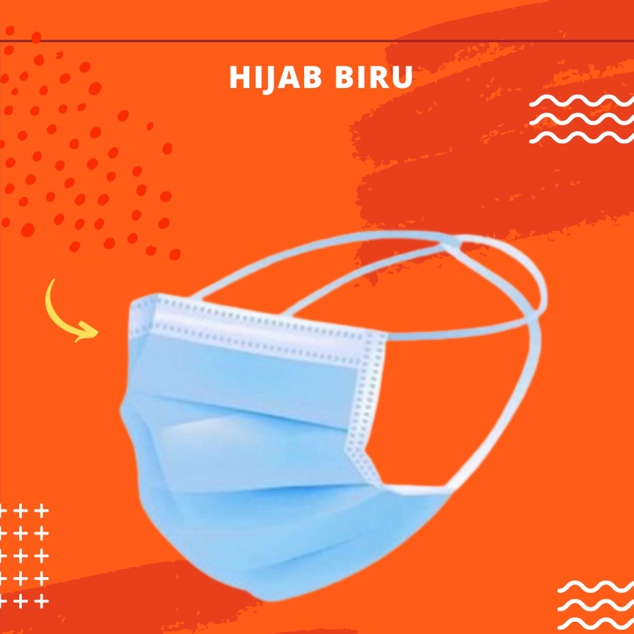 MASKER HIJAB BIRU