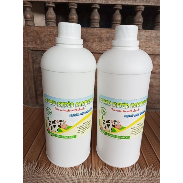 Kefir Susu Sapi Premium Murni tanpa campuran apa pun, bagus sebagai obat maag dan diabetes (kemasan 