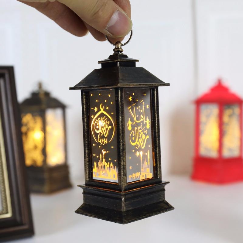 Lampu Lentera Angin Desain Ramadhan EID Mubarak Muslim Untuk Dekorasi Pesta