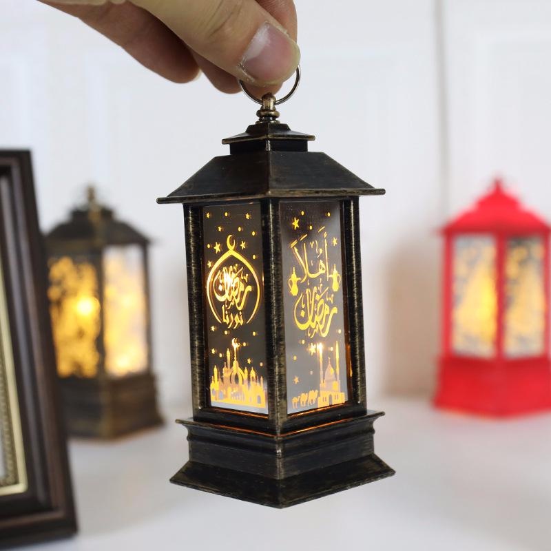 Lampu Lentera Angin Desain Ramadhan EID Mubarak Muslim Untuk Dekorasi Pesta