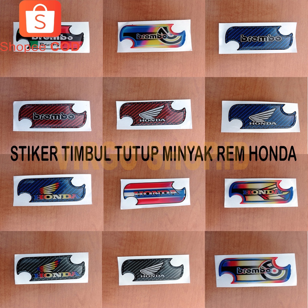 Emblem Timbul 3D Logo Tutup Minyak Master Honda Beat Vario Supra Scoopy / Emblem Vario / Emblem Beat / Emblem Scoopy / Stiker Vario / Stiker Scoopy / Stiker Timbul