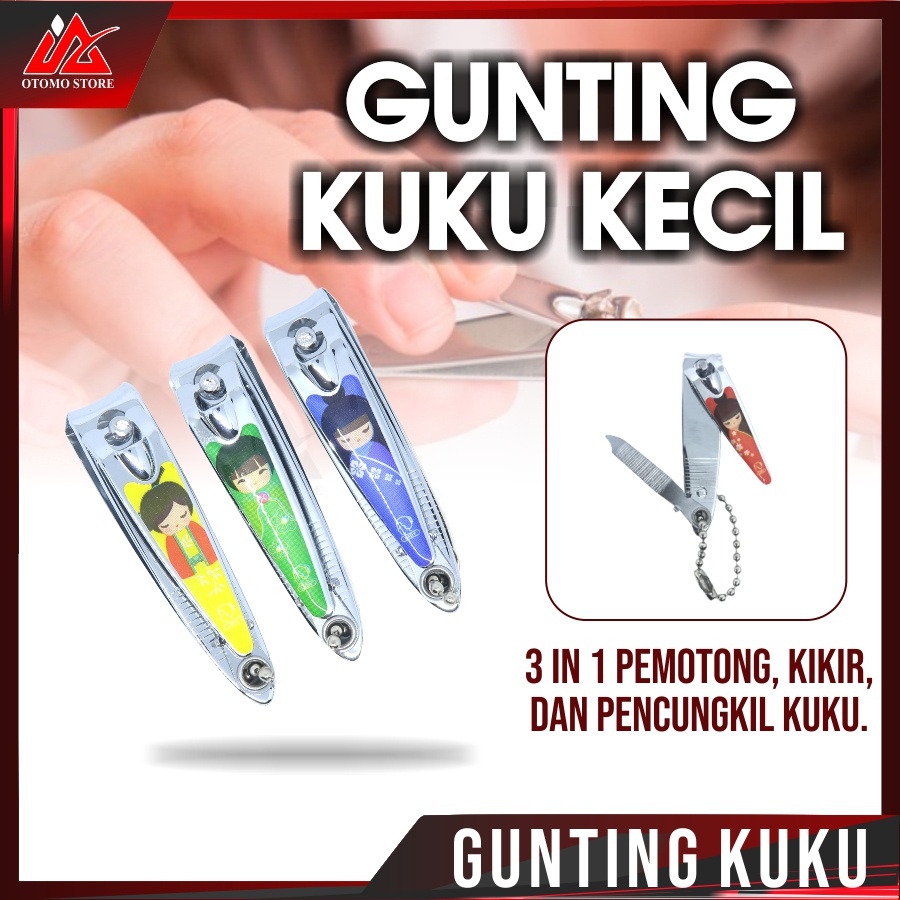 GUNTING KUKU KECIL Pemotong Kuku Bayi Nail Clipper Kecil Tajam Stainless Steel Karakter Lucu