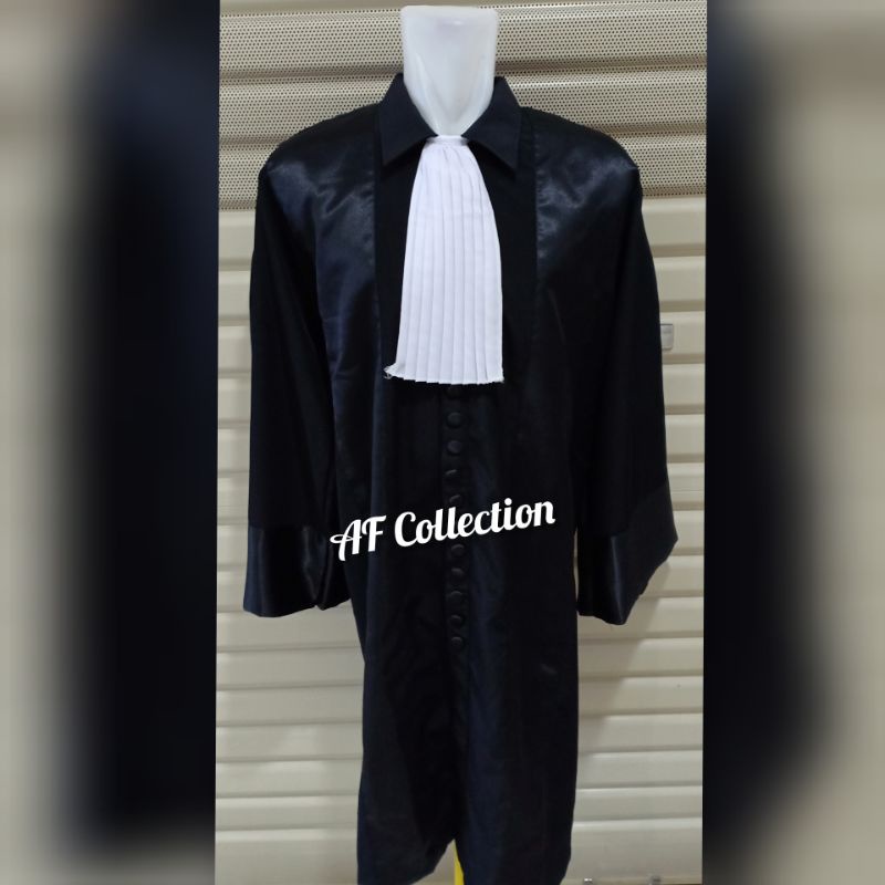 Toga Pengacara JET BLACK Berkualitas PREMIUM