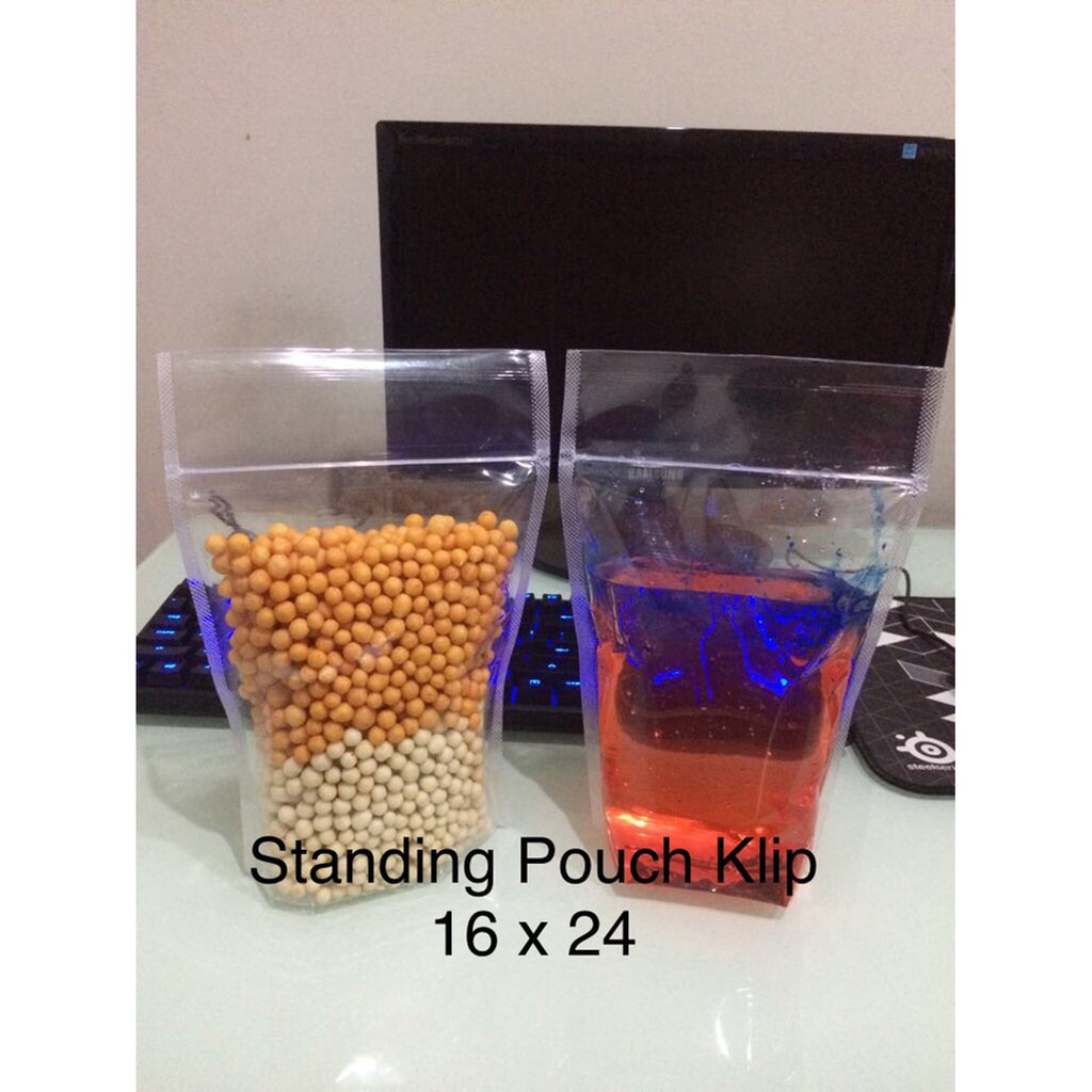 BANYAK DIBURU!!! Packaging (Uk.16 x 24) - Standing Pouch Bening Seal Lebar  - 1 Pack isi 50 lbr