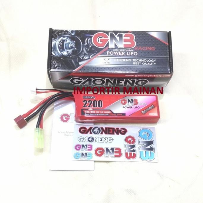 battery lipo 2s 7.4V 2200mAH 40C Gaoneng GNB for wltoys 124016 124017