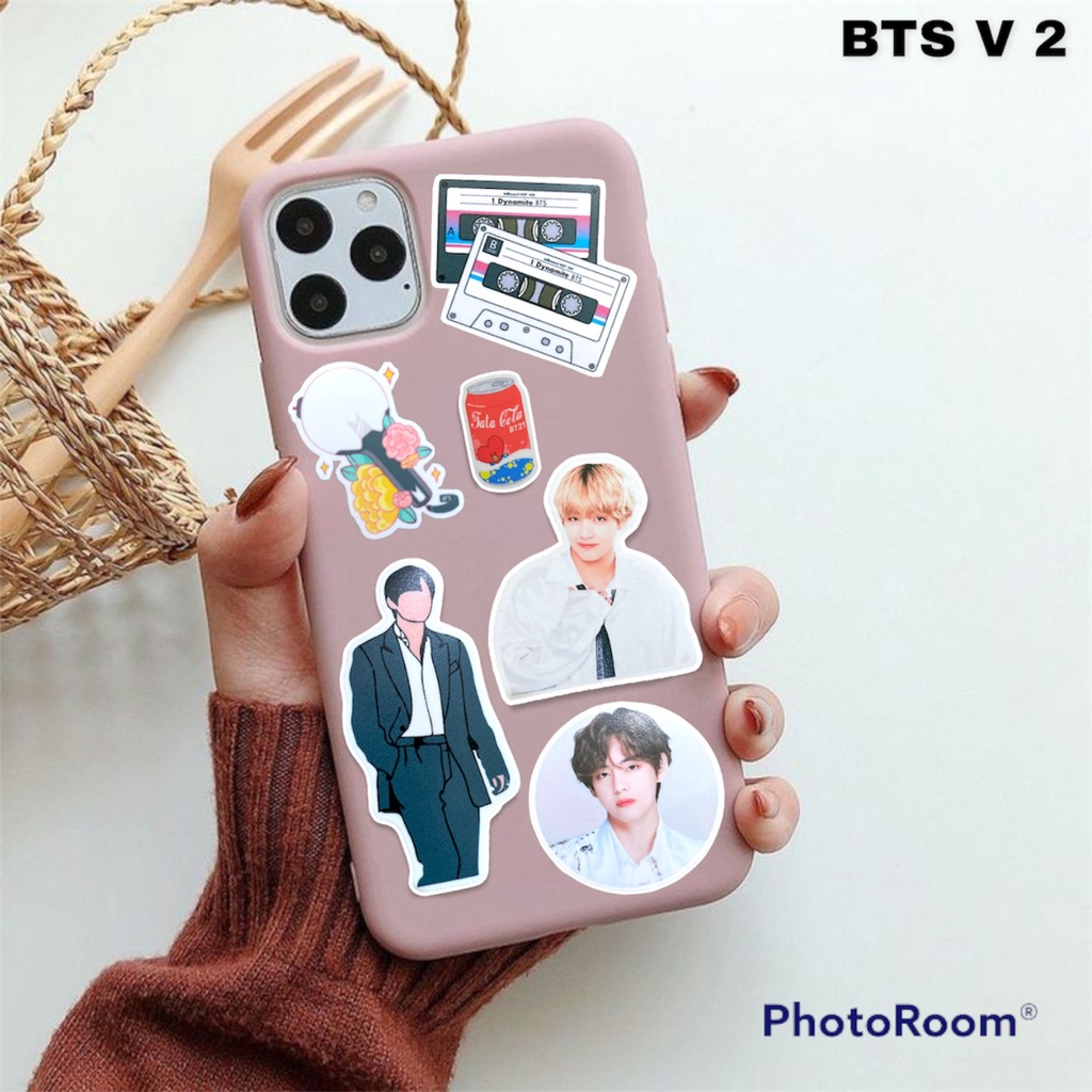 Sticker Pack Tumblr Aesthetic  BTS Set Jungkook V Taehyung Waterproof Hiasan Laptop Botol Tumbler Case Hp DIY Stiker Laptop Notebook